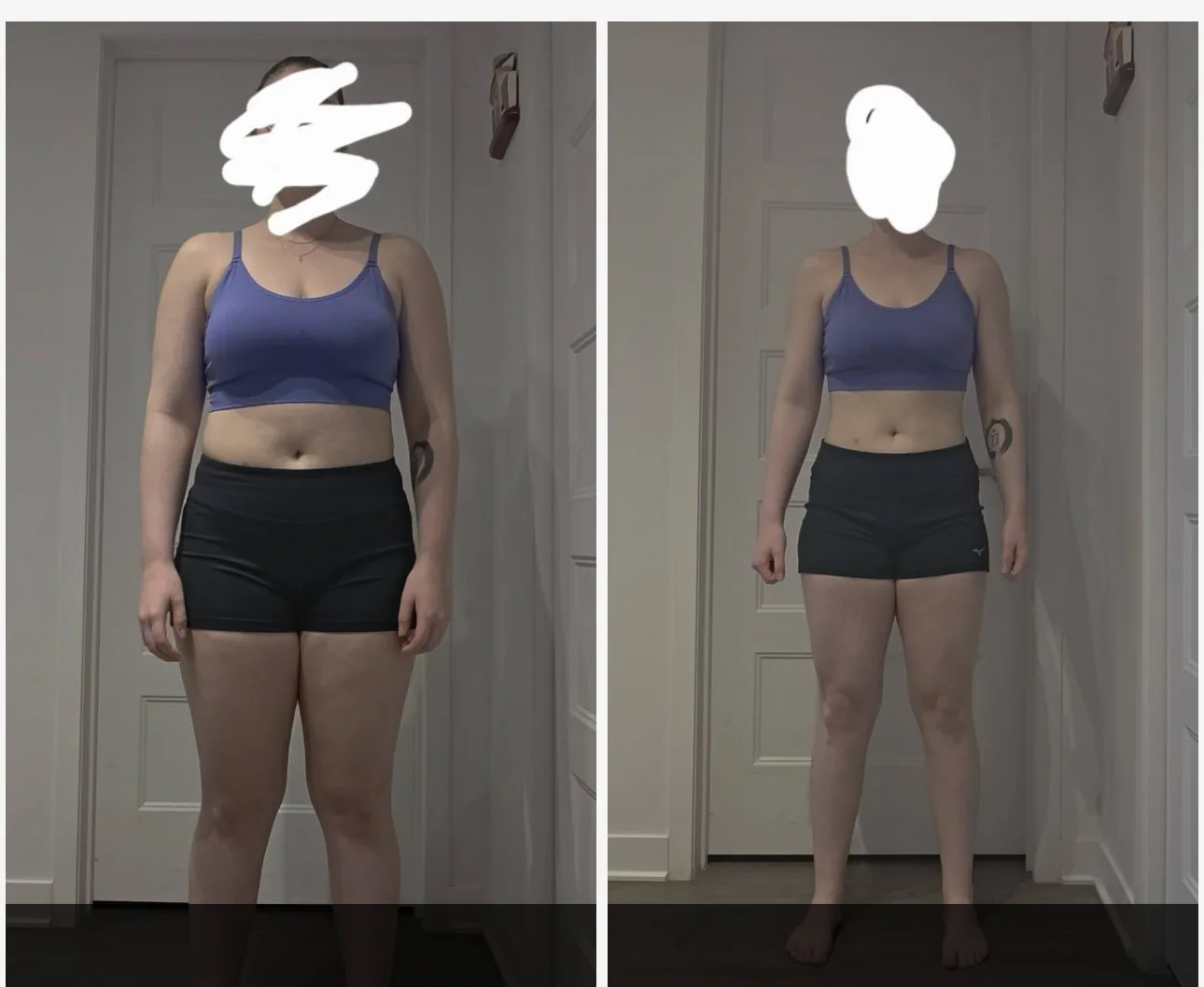 Transformation de Mélya — 165 à 141 lbs